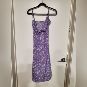 Lavender frenchy ditsy floral dress